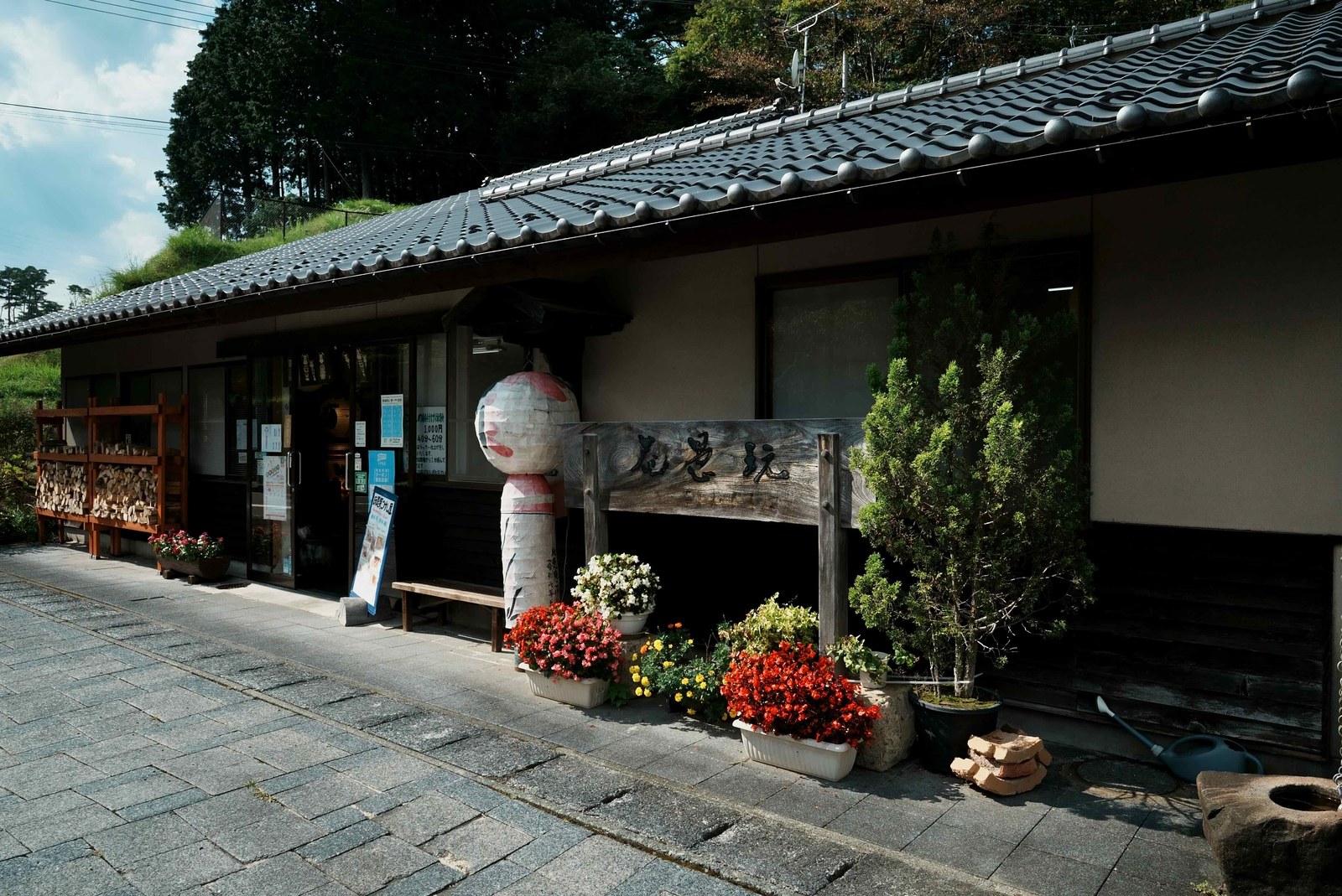 A working studio at the craft village — part workshop, part shop